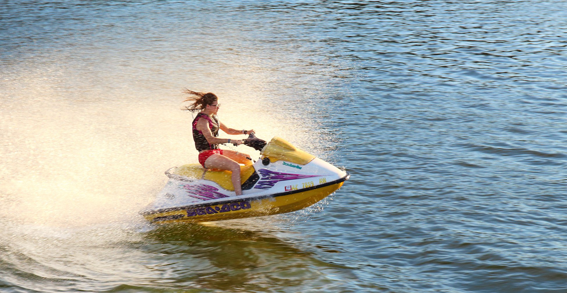 jet skiing
